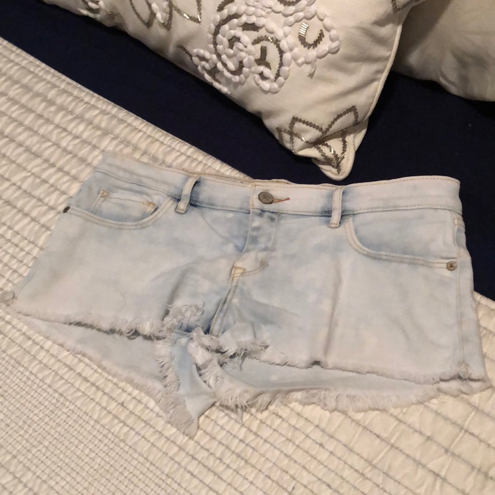 Abercrombie Light Wash Jean Shorts